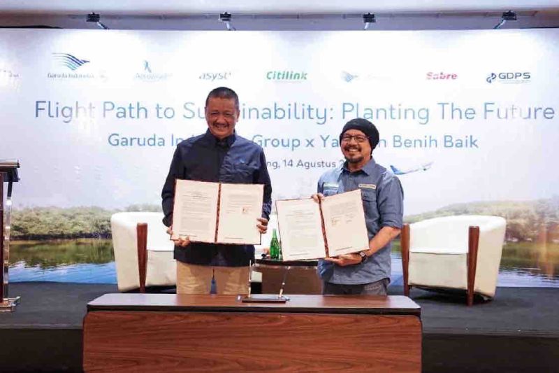 Garuda Indonesia perluas reforestasi mangrove menuju nol emisi