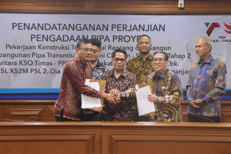 Krakatau Steel Suplai Pipa Baja untuk Proyek Pipa Transmisi Gas Bumi Cirebon-Semarang Tahap II