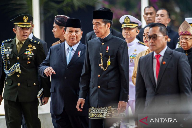 Presiden kembali tiba di Gedung DPR sampaikan RAPBN 2025-Nota Keuangan