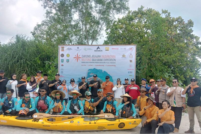 Dayung Jelajah Nusantara promosikan wisata bahari Belitung  