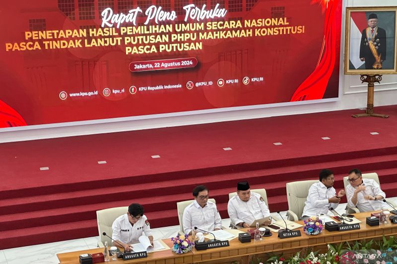 KPU RI tetapkan hasil Pemilu 2024 pascaputusan MK