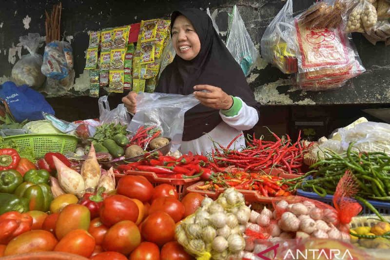 Harga pangan Rabu: Beras-bawang dan cabai naik jadi Rp55.160 per kg