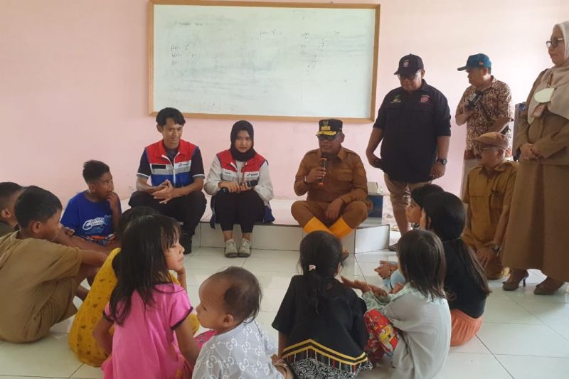 Pertamina dan Gubernur Malut gelar trauma healing bagi pengungsi