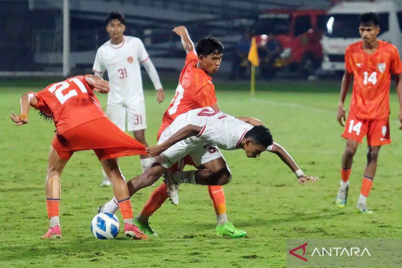 Timnas Indonesia U-17 kalah 0-1 laga uji coba lawan India