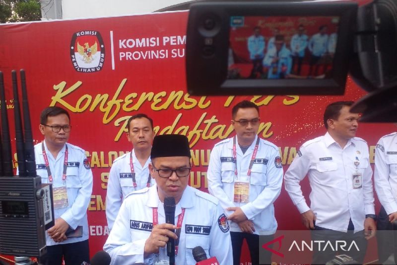 KPU Sumut terima pendaftaran Edy dan Hasan Basri di Pilkada 2024