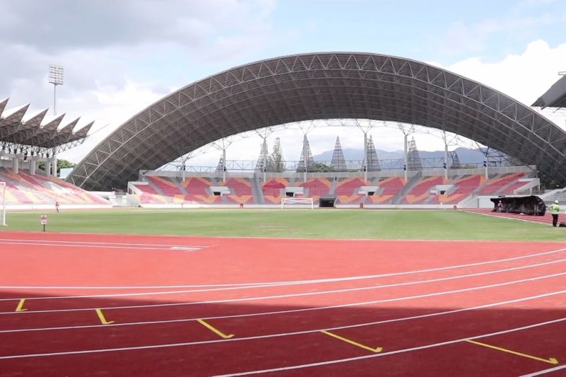 Konstruksi arena lapangan utama PON XXI Aceh capai 95 persen