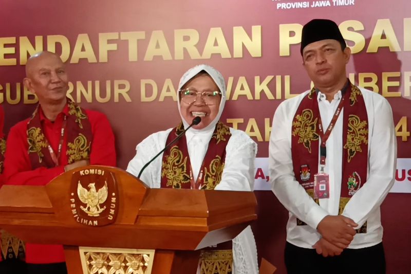 Maju kontestasi Pilkada, Risma-Gus Han usung 'resik-resik Jatim'