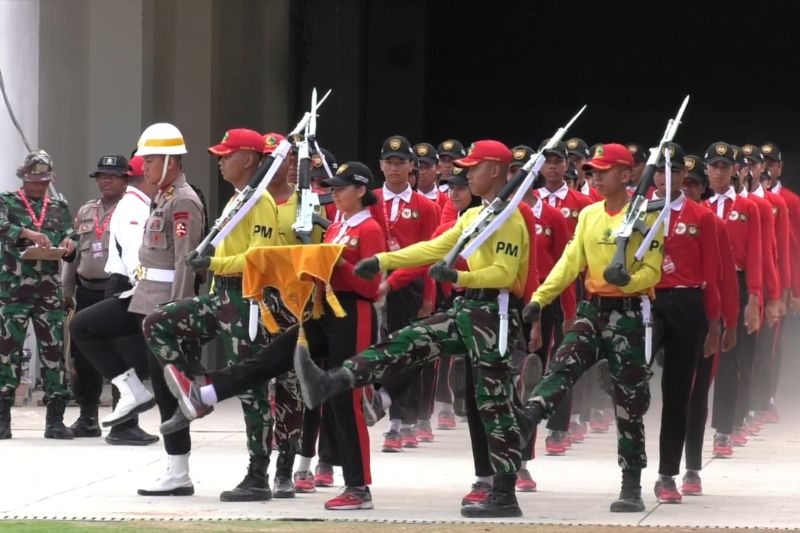 Latihan perdana upacara HUT RI ke-79 di IKN