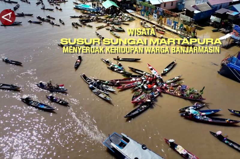 Wisata susur Sungai Martapura menyeruak kehidupan warga Banjarmasin