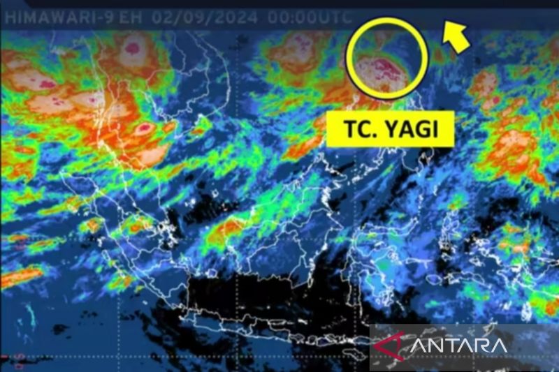 BMKG: Waspada tinggi gelombang laut Siklon Tropis Yagi di Maluku Utara