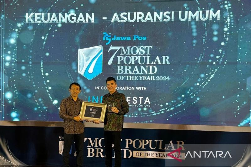 BRI Insurance raih penghargaan 7 Most Popular Brand Of The Year 2024  