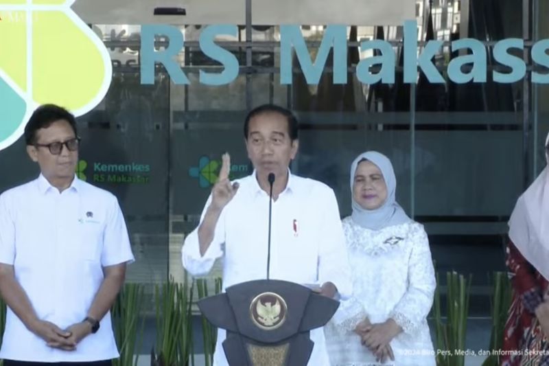 Jokowi luncurkan RS terbesar di Makassar, cegah berobat ke luar negeri