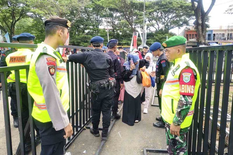 Satpam hingga polisi siaga amankan lokasi pertandingan PON di Sumut