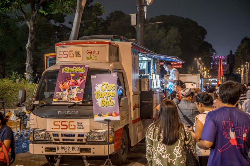 Gulu Jus hadirkan jus sehat lewat "foodtruck" sapa pegunjung GBK