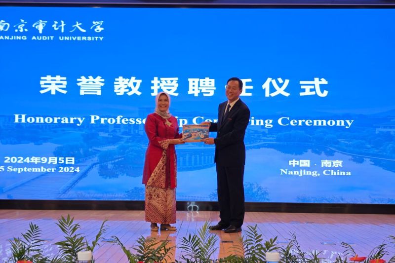 Ketua BPK peroleh gelar guru besar dari Nanjing Audit University