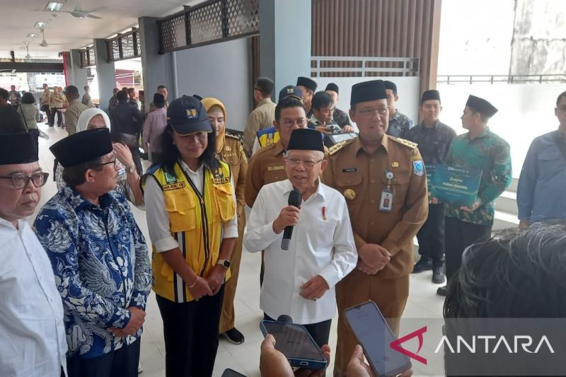 Wapres Ma’ruf Amin resmikan jalan di Bangka Selatan 