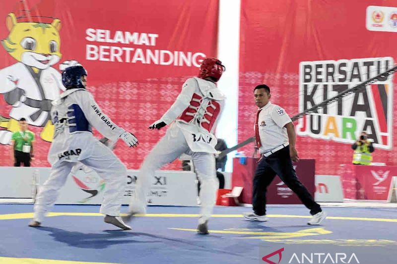 Jabar tumbangkan Bali di final taekwondo -87 kg putra