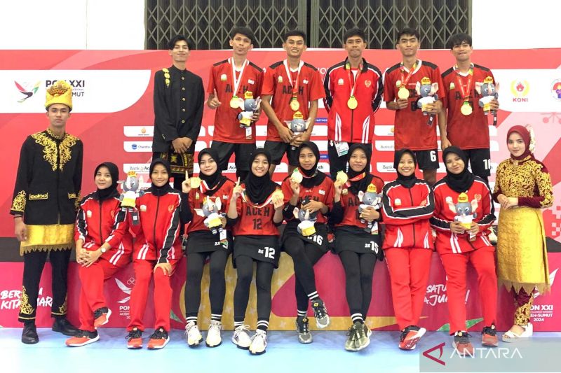 Korfball - Aceh kunci emas perdana PON XXI nomor K4-2 di Sabang