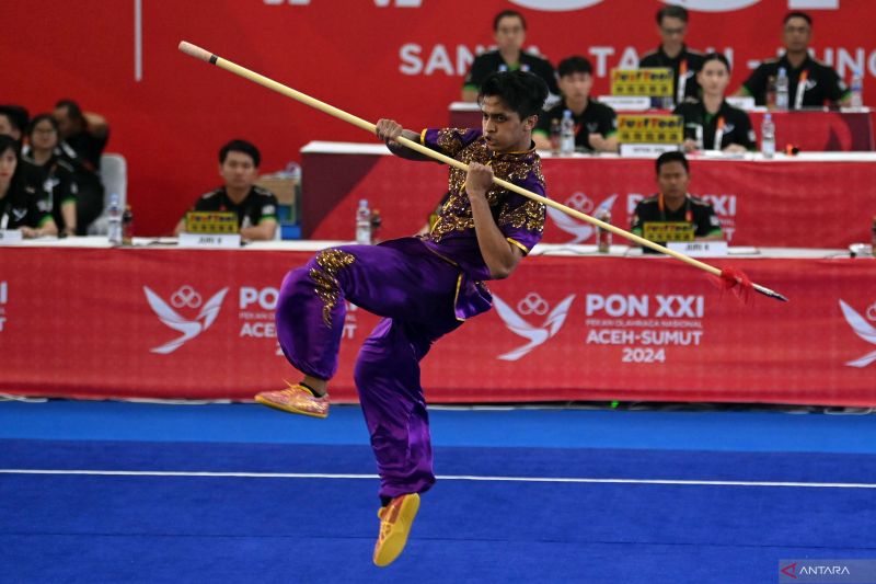 Wushu - Jawa Timur masih teratas perolehan medali emas hari ketiga