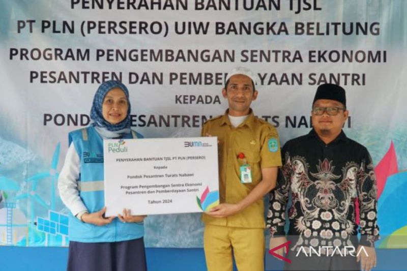 PLN Babel bantu pengembangan ekonomi pondok pesantren