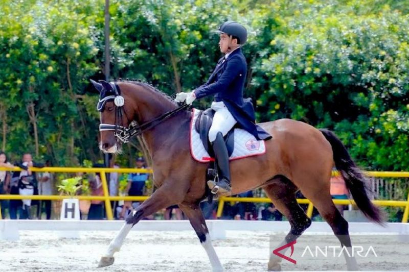 Berkuda-Teuku Rifat Harsya raih dua medali emas equestrian