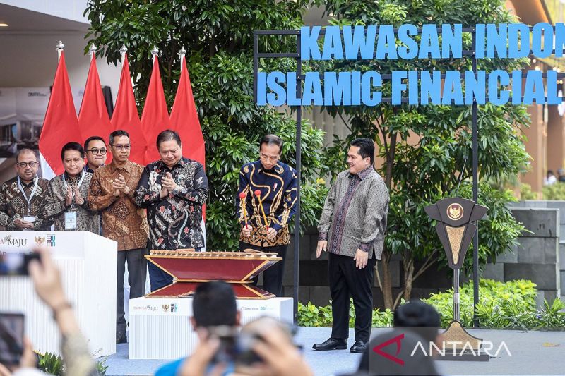 Presiden resmikan Kawasan Indonesia Islamic Financial Center di Menara Danareksa Jakarta