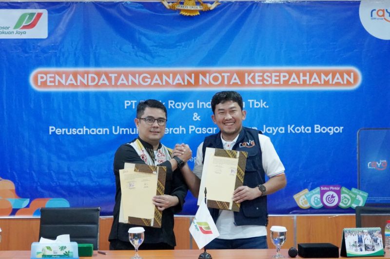 Bank Raya tingkatkan digitalisasi pasar tradisional di Kota Bogor 