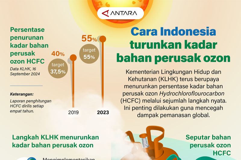 Cara Indonesia turunkan kadar bahan perusak ozon