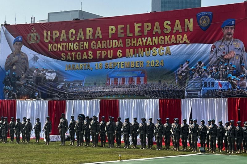 Polri berangkatkan Satgas Garuda Bhayangkara ke Afrika Tengah