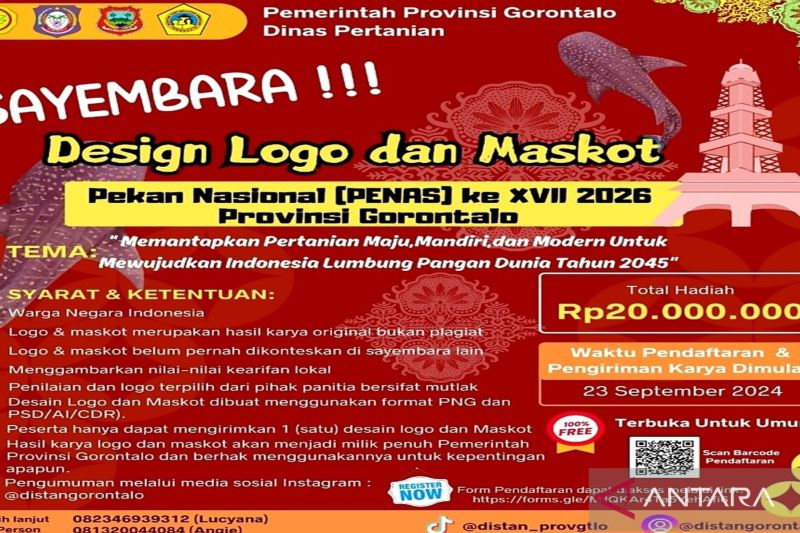 Dinas Pertanian Gorontalo sayembarakan logo dan maskot PENAS 