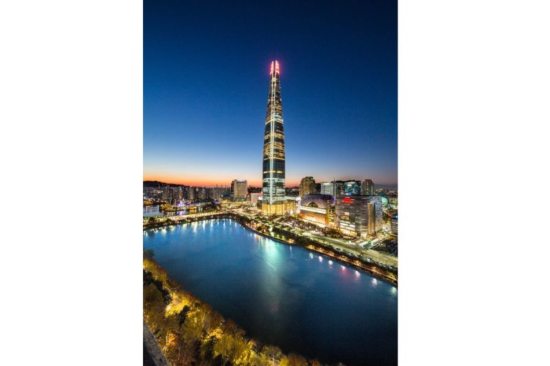 Lotte World Tower, fakta-fakta gedung tertinggi keenam di dunia