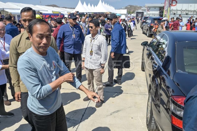 Presiden Jokowi nonton MotoGP Mandalika 2024