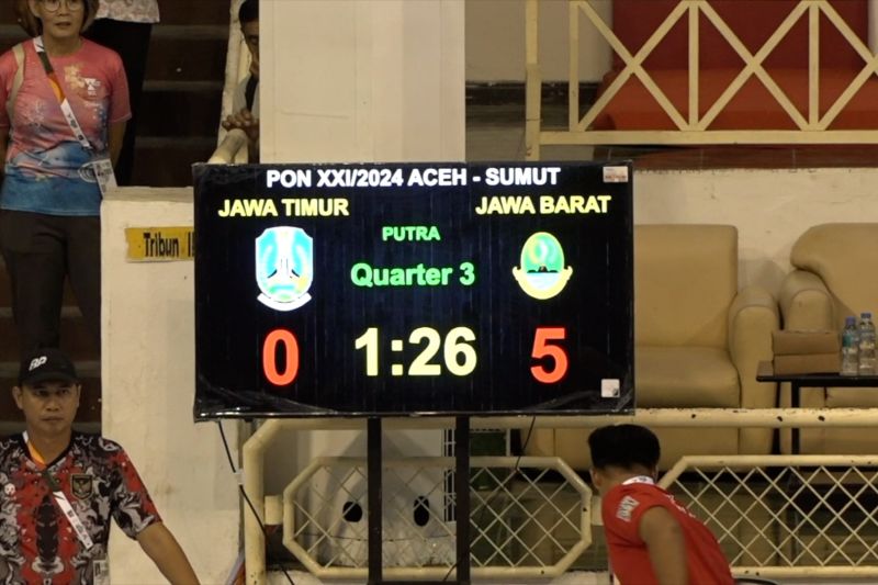 Tim hoki putra Jabar melaju ke final usai belasah Jatim 5-0