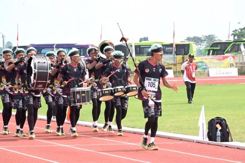 Sumut raih medali emas Drumband LBJP Putra 800 meter