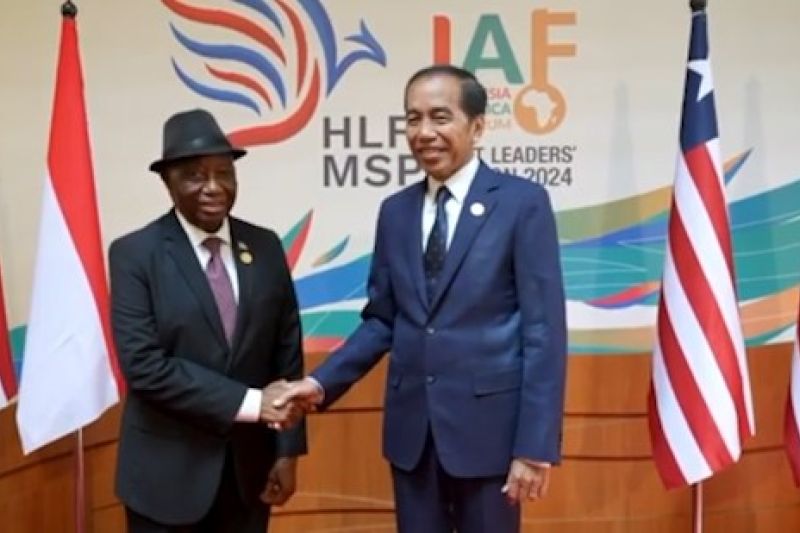 Presiden Jokowi bertemu Presiden Liberia bahas kerja sama sektor sawit