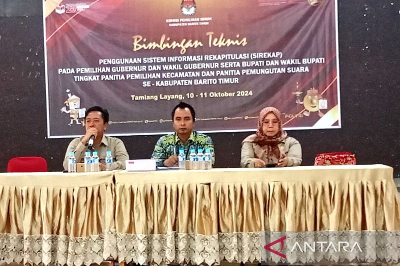 KPU Bartim ingatkan ketelitian rekapitulasi data