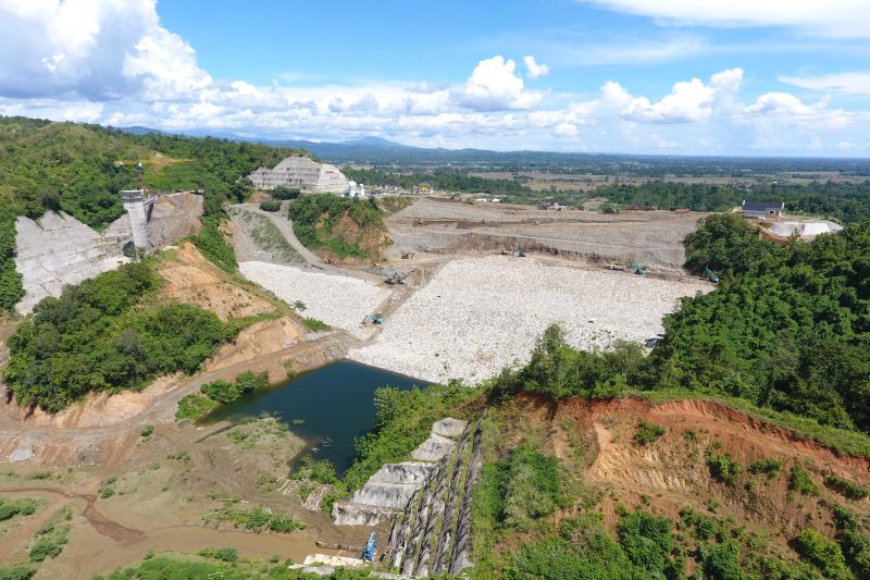 Progres pembangunan Bendungan Rukoh di Aceh capai 96 persen