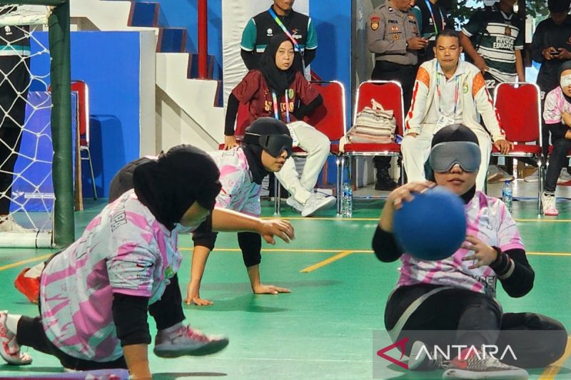 Tim goalball putri Sumatera Selatan penuhi target raih medali emas