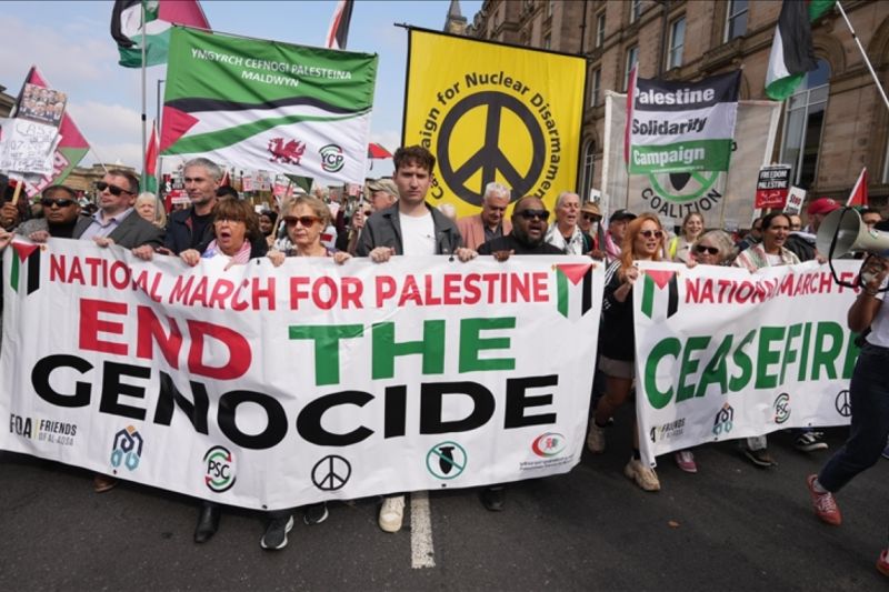 Eropa gelar demo protes serangan Israel ke Gaza, Lebanon