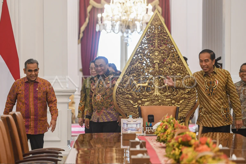 Presiden Joko Widodo temui pimpinan MPR dan DPD