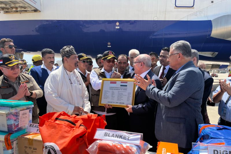 Bantuan kemanusiaan dari Pemerintah RI tiba dengan selamat di Yaman