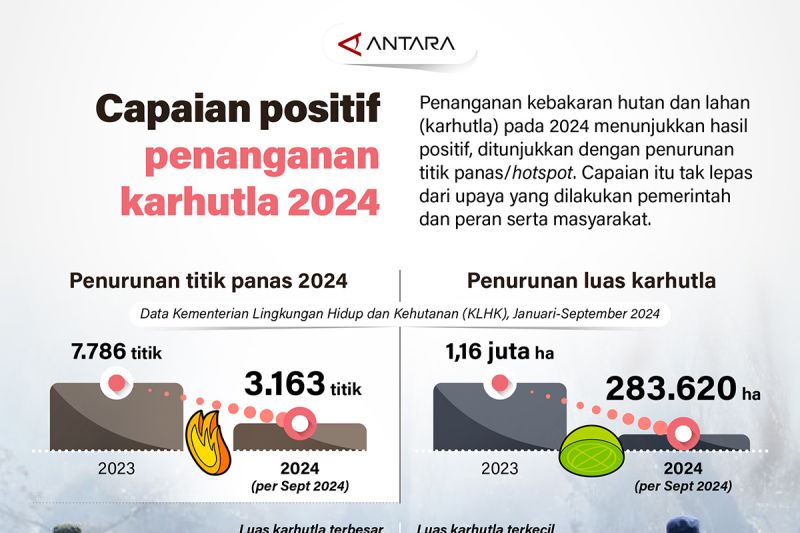 Capaian positif penanganan karhutla 2024