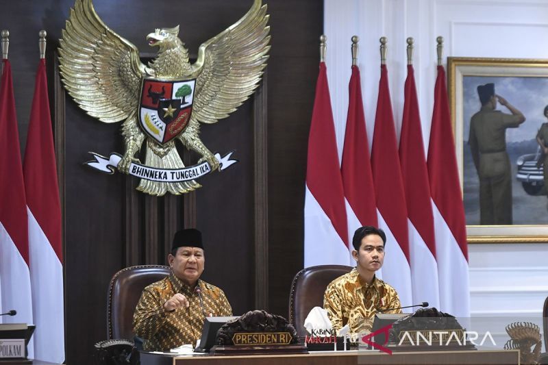 Presiden gelar sidang perdana Kabinet Merah Putih