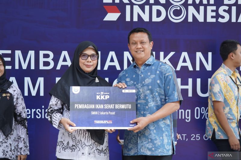 KKP bagikan 10 ton ikan kampanye tingkatkan konsumsi protein