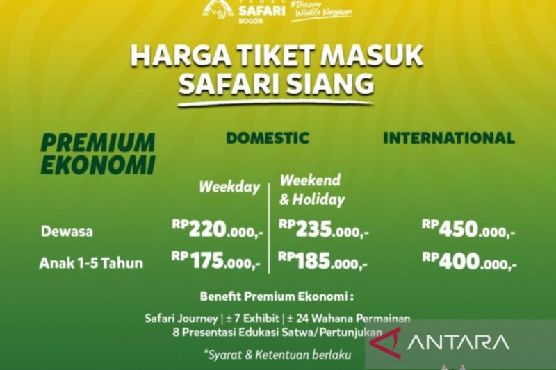 taman-safari-bogor-berlakukan-tiga-kelas-tarif-tiket-masuk