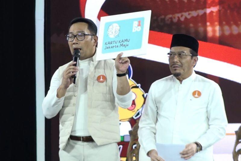 Ridwan Kamil-Suswono siapkan Kartu Jakarta Maju bagi penerima bansos