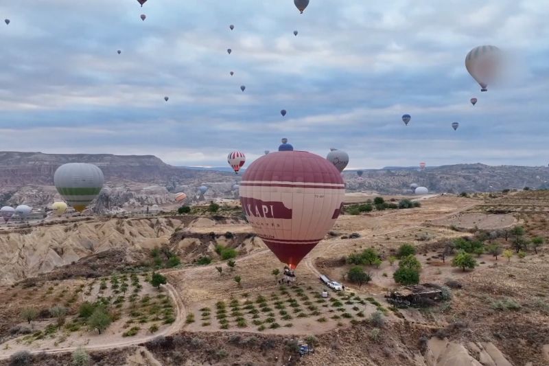 Tur balon udara di Turki siap pecahkan rekor penumpang tahunan