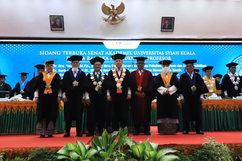 Universitas Syiah Kuala kukuhkan empat guru besar