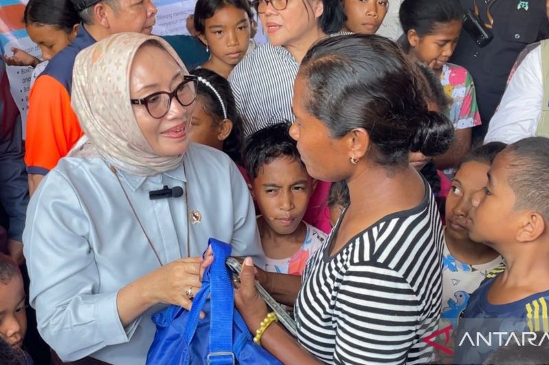 Ada nilai Pancasila dalam penanganan korban erupsi, kata Menteri PPPA