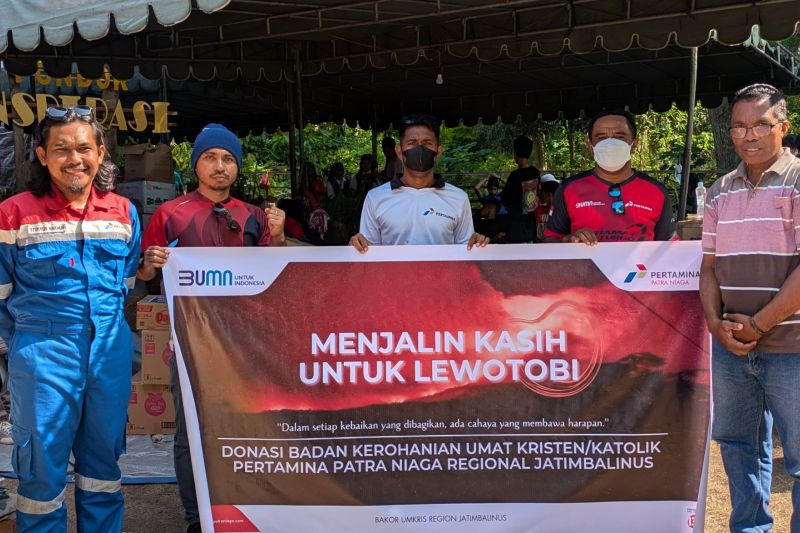 Bakor Umkris Pertamina salurkan donasi untuk korban Lewotobi